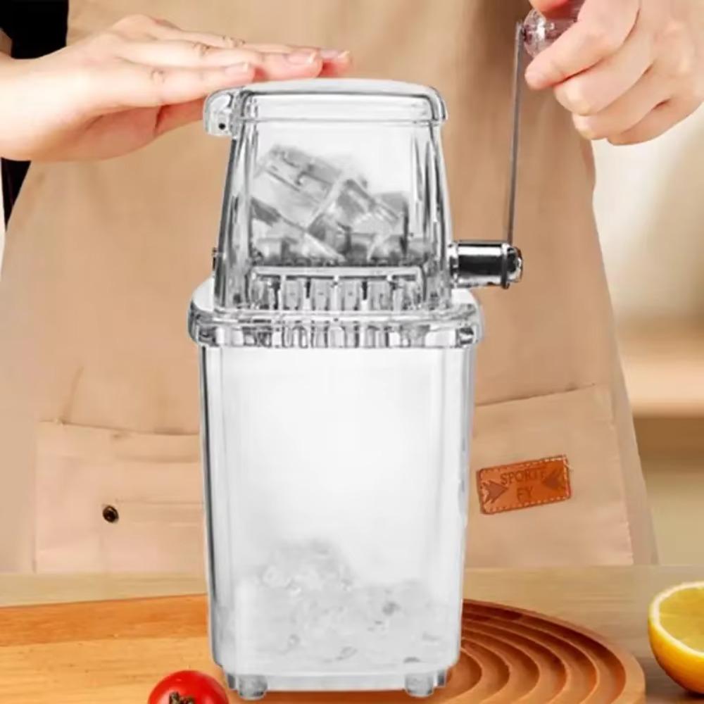 Mini Manual Ice Crusher Hand-cranked Breaking Ice Machine Smoothie Maker Ice Shaver Summer