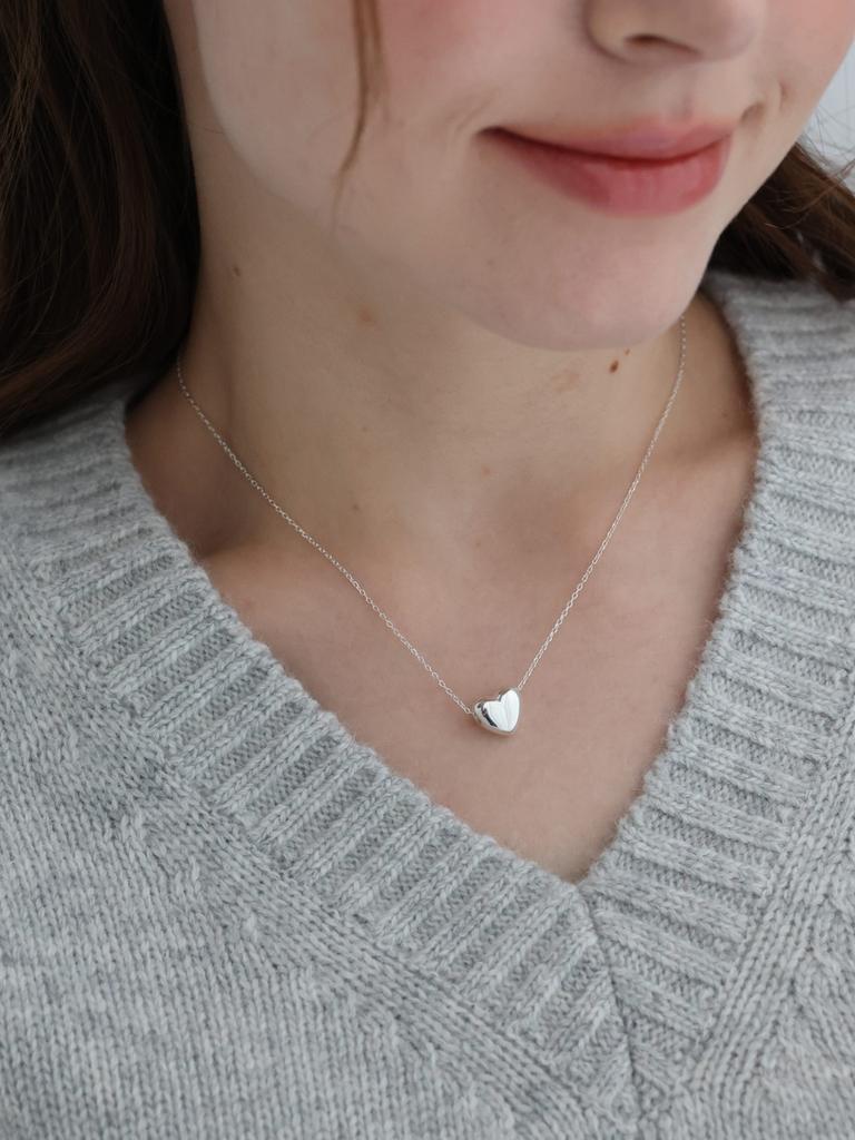 Before Moonrise Plum Heart Pendant Necklace Sn214S