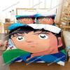 3D Printed Anime Captain Tsubasa Bedding Set Boys Girls Twin Queen Size Duvet Cover Pillowcase Bed Kids Adult Home Textileextile