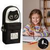 Multi Functional Black Cat Pencil Case Embroidery Pattern Backpack Shape Stationery Bag Stationery Organizer Students