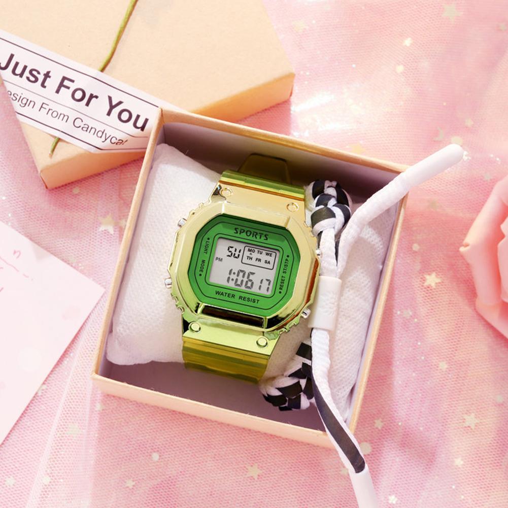 Square Chameleon Watch Electronic Watch For Men Women Multi-functional Fashion Colorful Sports Watch