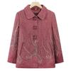 Grandma's 2024 Spring & Autumn Outerwear: Stylish Tops for Middle-Aged & Elderly Women (60-70)