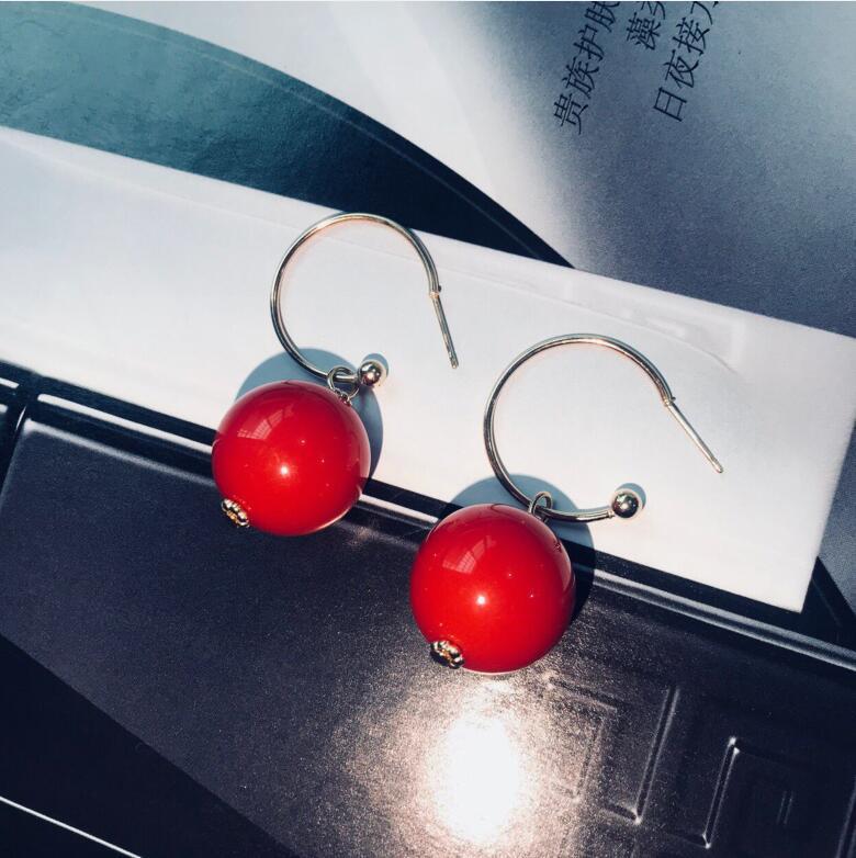 Boucles d'oreilles pendantes en perles: Boucles d'oreilles pendantes coréennes chics, polyvalentes et minimalistes pour femmes