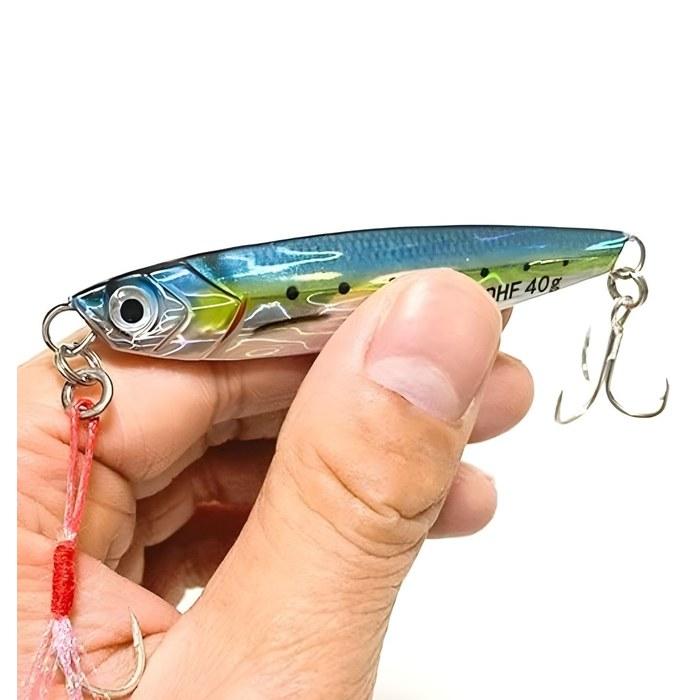 OHF Metal Jig Set 30g 40g (10-piece) with Assist Hooks (40) Multicolor