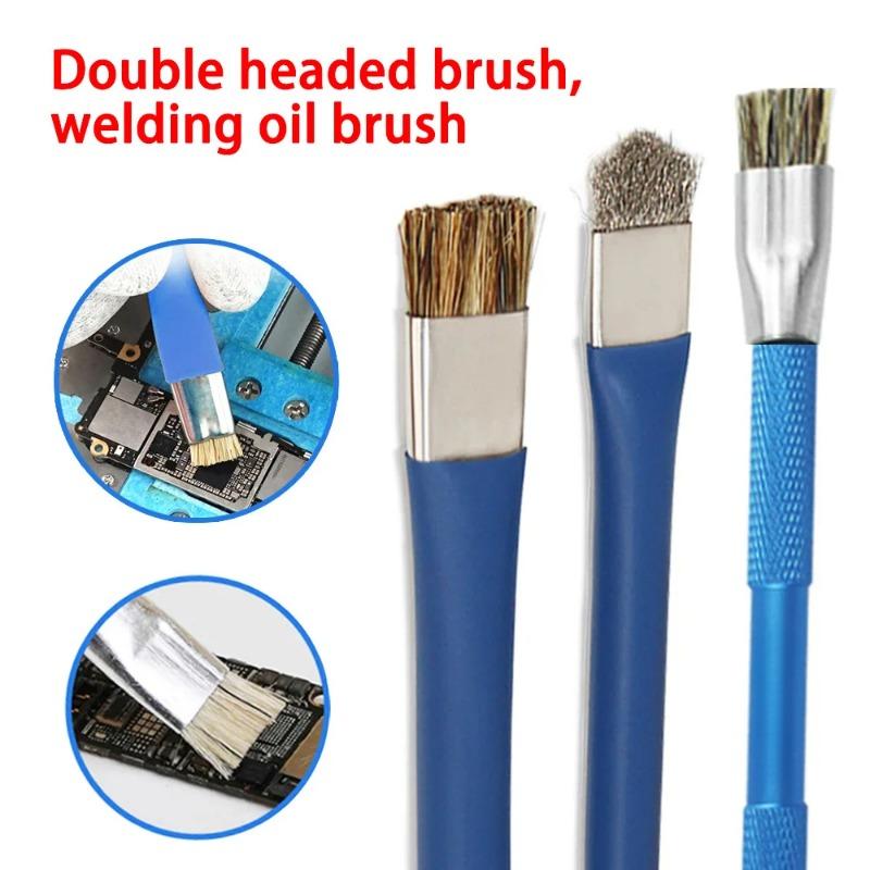 Hard Brushing Brush for Mobile Motherboard Repair IC Pad Cleaning Brush Hard Brushing Brush Welding Oil Cleaning Brush
