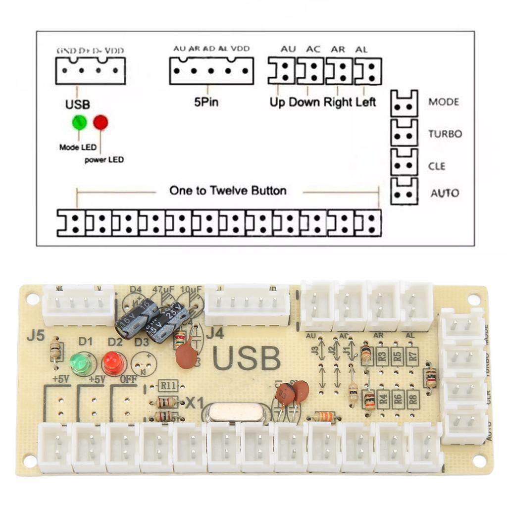 USB Controller Computer Rocker Oval   Joysticks with Control Chip for NaARCADE Game