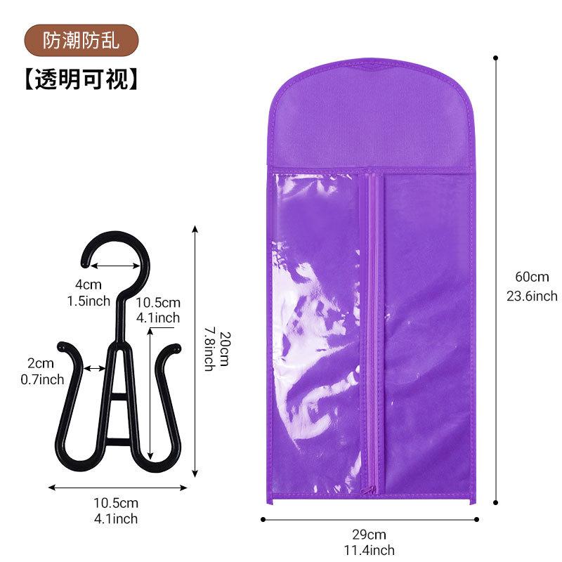 

Сумки для хранения париков с вешалкой Держатель для наращивания волос для нескольких париков Сумки для хранения с вешалкой Стойка для нескольких париков Наращивание волос фиолетовый