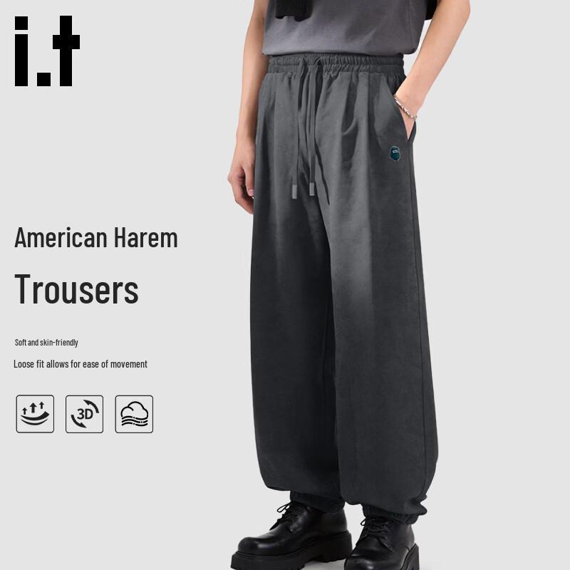 Fingercroxx Men s Loose Fit Harem Tapered Pants 3XL