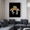 Neon-Design, niedliche Tiere, Poster, Leinwandgemälde, Flamingo, Hirsch, Giraffe, Katzen, Wand-Kunstdruck an der Wand, modernes Kinderzimmer-Dekor