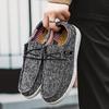 Men Casual Shoes Slip On Canvas Loafers Comfortable Walking Flats Non Slip Soft Moccasins Sneakers Summer