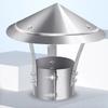 75-160mm Ventilated Rain Cap Stainless Steel Exterior Wall Air Outlet Stove Pipe Protector Cover Chimney Exhaust Hood Fireplaces