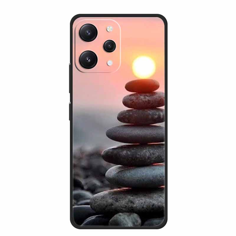 Case For Xiaomi Redmi 12 4G Fashion TPU Soft Silicone Phone Shell for Xiaomi Redmi12 4G 23053RN02A Cases Protector Cat Bumper Redmi 12 4G