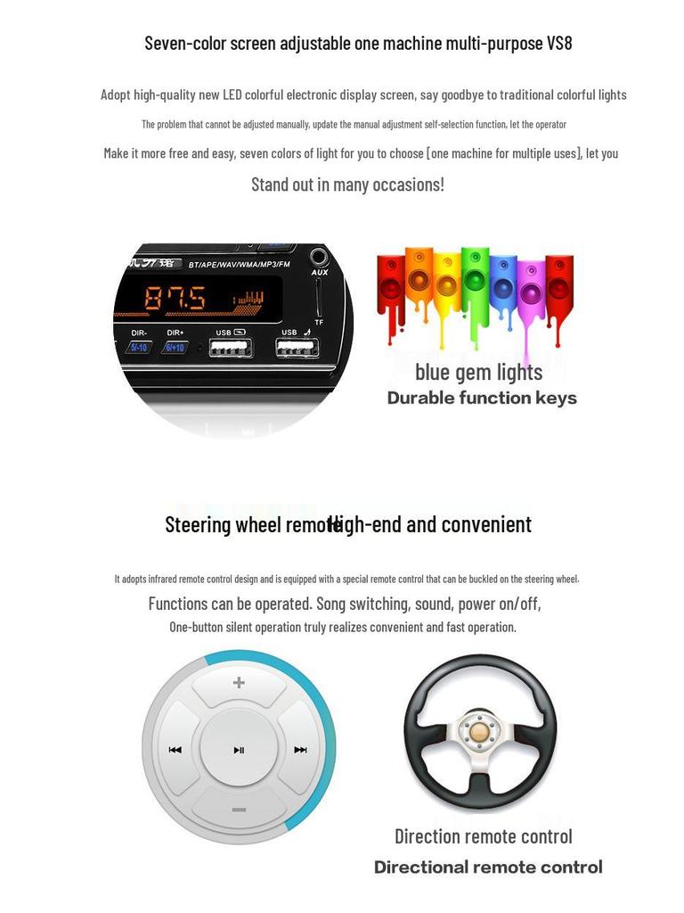 Bluetooth Car Audio Player for Truck