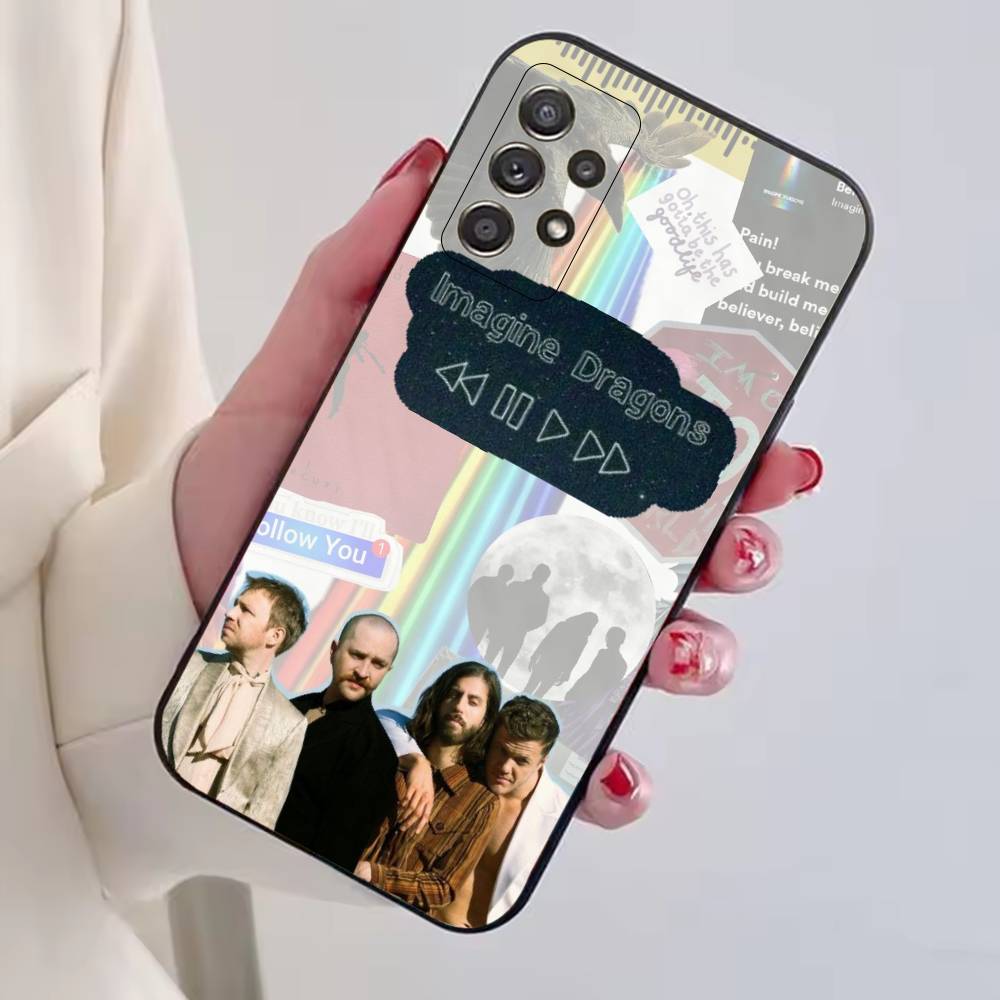 Band Imagine D-Dragons Phone Case For Samsung S25,S24,S21,S22,S23,S30,Ultra,S20,Plus,Fe,Soft Silicone Black Cover