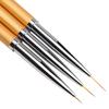 LINMANDA Metal Round Top Nail Art Gel Extension Builder Painting Liner Brushes Drawing Flower Petal Pen Kit Manicure Tools Set