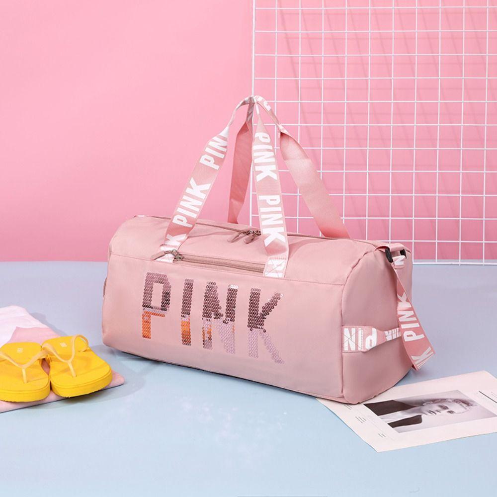 

Модная блестящая сумка для фитнеса из ткани Оксфорд, дорожная сумка, новая дорожная сумка с буквенным принтом