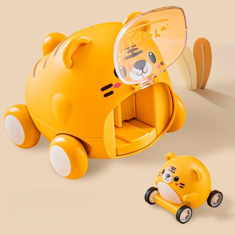 Animal Themed Inertia Toy Car For Kids With Interactive Play And Durable Plastic Material