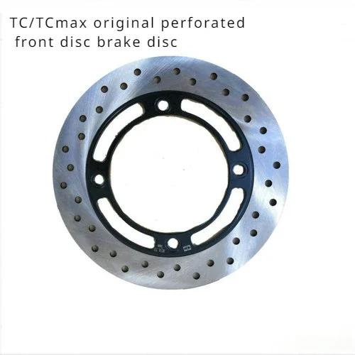 For Super SOCO CU Front and Rear Brake Discs TS Original Perforated Brake Discs Front and Rear Universal Round Perforated Discs