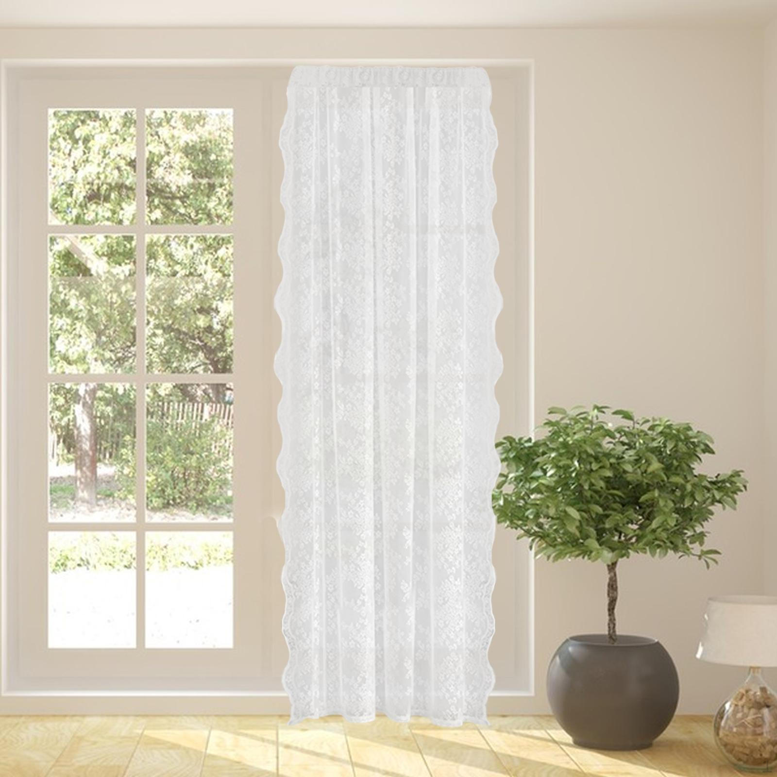 

Curtain Floral Panel Window Screen Drapery Drape for Dining Room 100cmx200cm