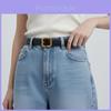 Womens Fashion Leather Belt With Alloy Buckle For Casual And Office Wear