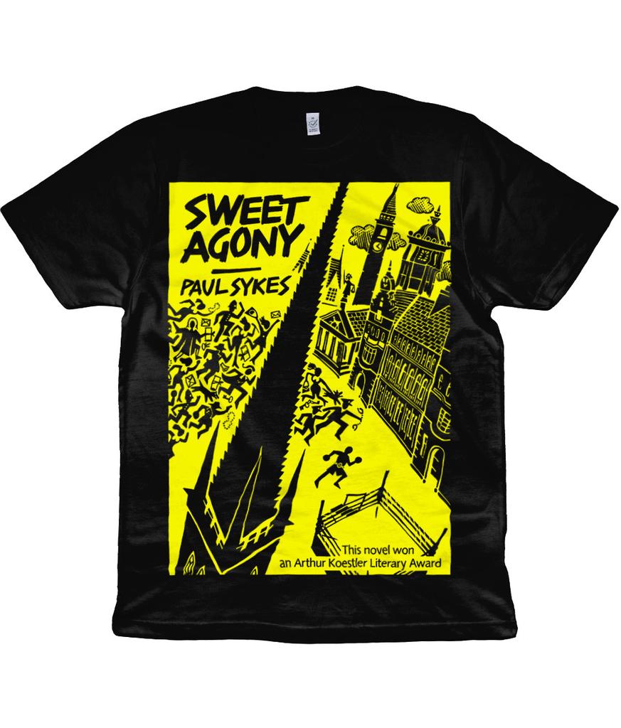 PAUL SYKES - SWEET AGONY - Black - Organic T-Shirt Mens Womens Tees Top - Wakefield - Boxing