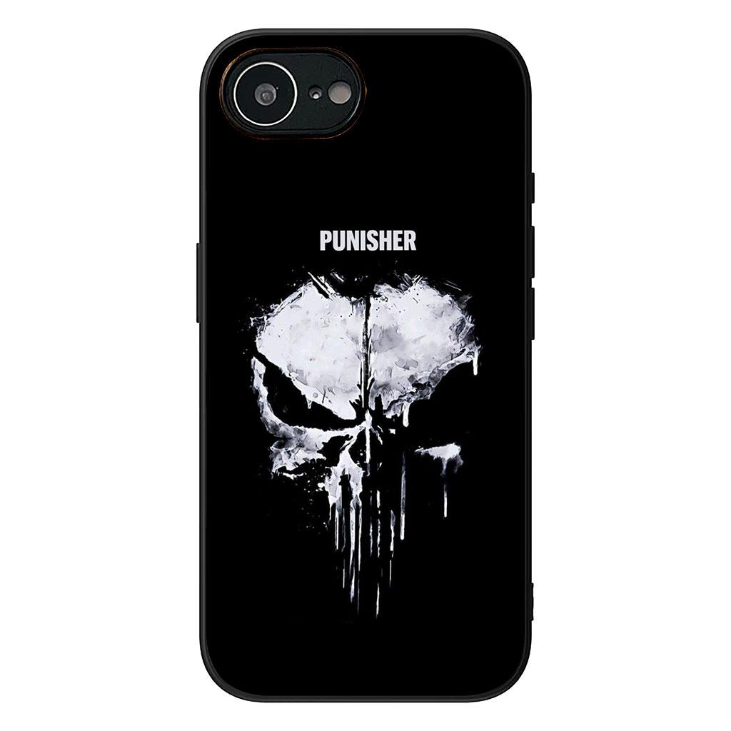 Cover for Apple iPhone 16 15 14 Plus 13 12 Mini 17 Pro Max + ProMax 16E Air Phone Case The Marvel Punisher Skull