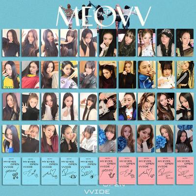 KPOP MEOVV 1st Album MY EYES OPEN LOMO Card VVIDE KTOWN 4USpecial Card GRIL Card GAWON ANNA ELLA SOOIN HD Photo Fans Gift Card