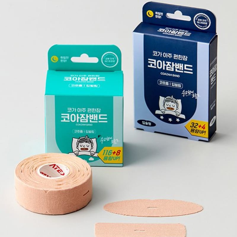 

[Atex] 2 типа повязок для сна Coazam (выберите 1) Lip-shaped 2 packs (72 doses, 2 x 36 sheets)