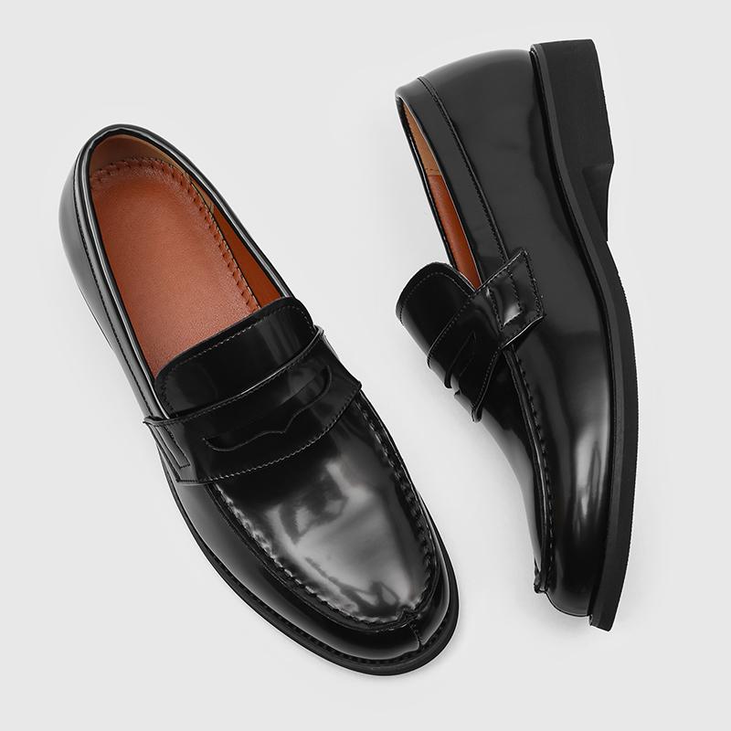Luxuriöse Slipper Herren Echte Leder Italienische Loafer Schuhe Für Herren Schwarzes Lackleder Formelle Oxford Herren Hochzeitsschuhe