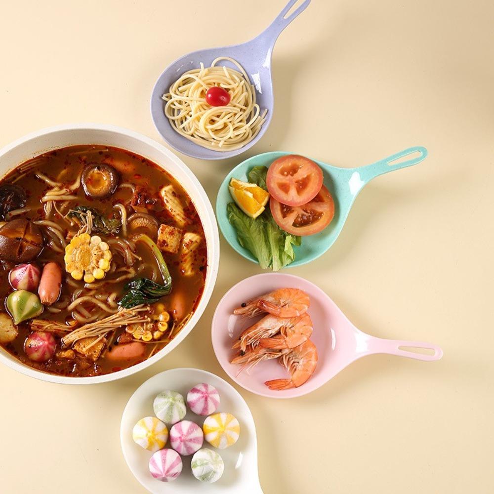 New Plastic Kitchen Soup Spoons Cookware Handheld Korean Dessert Cake Platter Fries Fried Chicken Large Fruit Tray