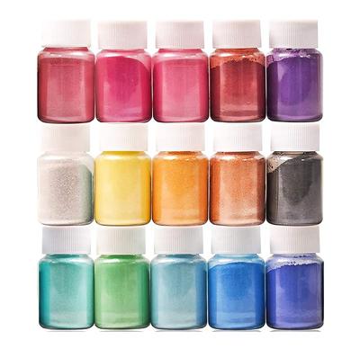 Nail Powder for Nails and Resin, 15-Color Set, Nail Art Materials, DIY Nail Design, UV Resin Dye, Mica Powder, Mica Powder, Mica Powder, Natural