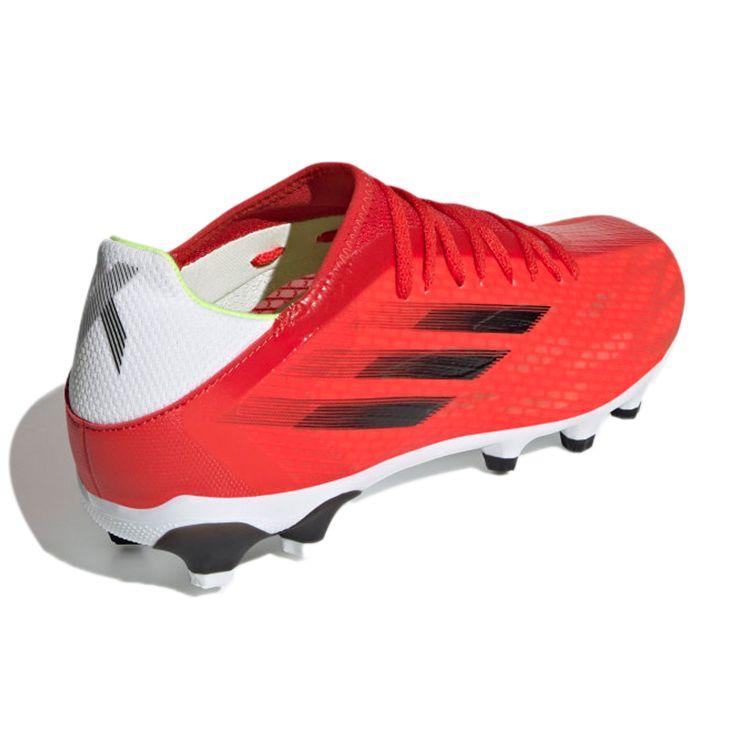 Adidas X Speedflow Round Toe Lace-Up MG (Rubber Short Studs) Artificial Turf Fabric PU Leather Non-Slip Wear-Resistant Soccer Shoes FY3269