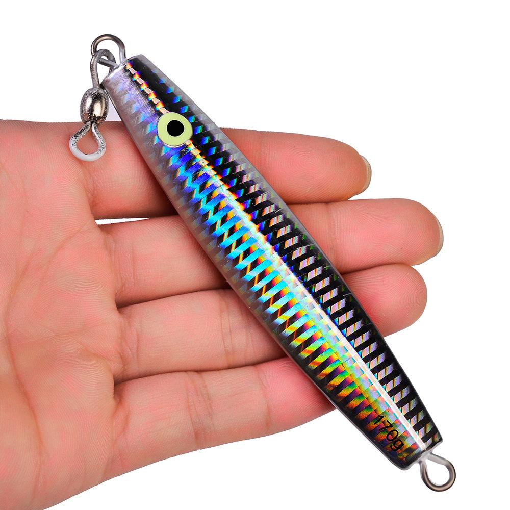 Placă de fier Plumb Nalucă de pește Simulare de momeală Unelte de pescuit cu momeală falsă