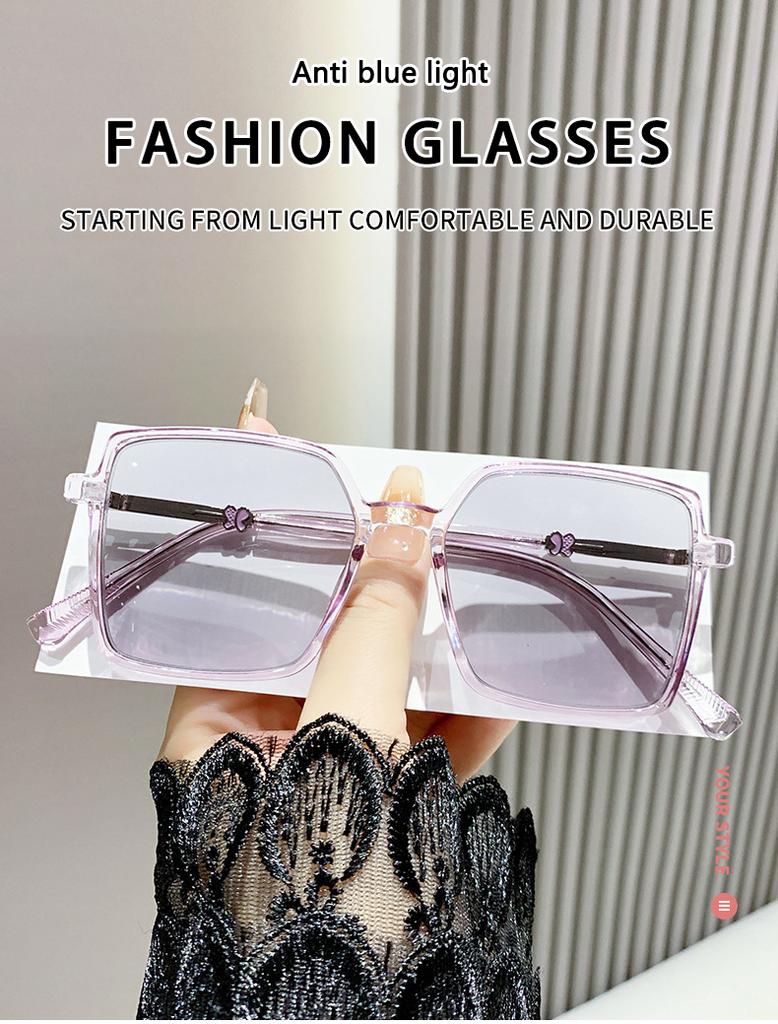 Light Sensitive Color Changing Fashionable Three-dimensional Butterfly Box Anti Blue Light Flat Myopia Mirror