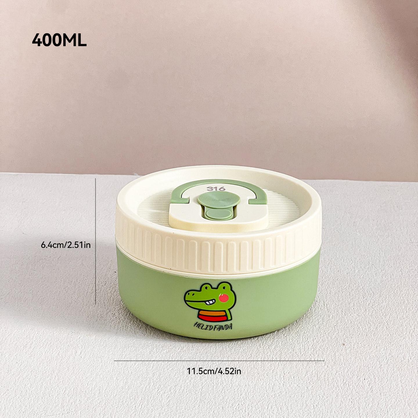 

Cute 304 Stainless Steel Insulated Lunch Box For Kids Heatable Portable Lunch Container Microwave Sealed Bento Box With Handle