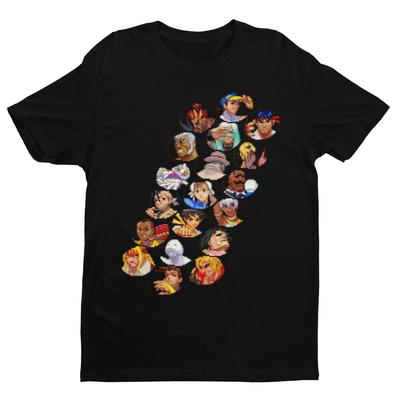 SF3 3rd Strike 3s Selezione Personaggi T-shirt Premium Unisex Pixelata Originale Regali