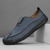 Handmade Genuine Leather Men's Casual Shoes Comfortable Moccasins Men Business Flats Shoes Driving Shoes