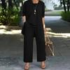Women's Autumn Winter Casual Workwear Pants Long Sleeve Cardigan Jacket Camisole Set