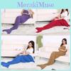 Fish Scale Design Mermaid Blanket Knitted Cozy For Home Decor And Relaxation