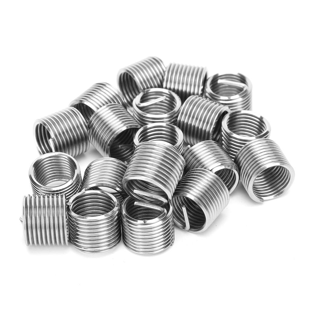 20Pcs Thread Repair Sleeve Bushing Screw Stainless Steel Wire Thread Insert M12 X 1.51.5D