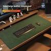 Crazy Horse Pu Leather Desk Mat Mouse Mat Customized Oversized Computer Office Desk Mat Leather Writing Desk Desk Mat