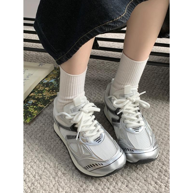 New product hot sale spring new retro casual sports shoes mesh breathable women's shoes 2386