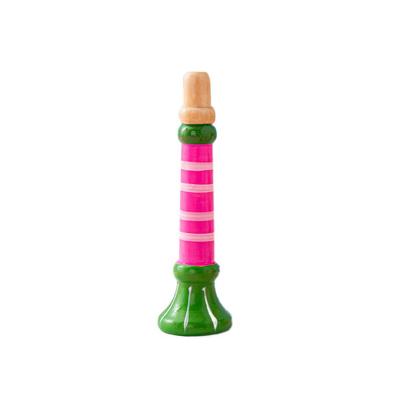 Wooden Trumpet Children Toy Horn Whistle Musical Instrument for Kids Early Educational Orff Music Instrument Sound Training Game