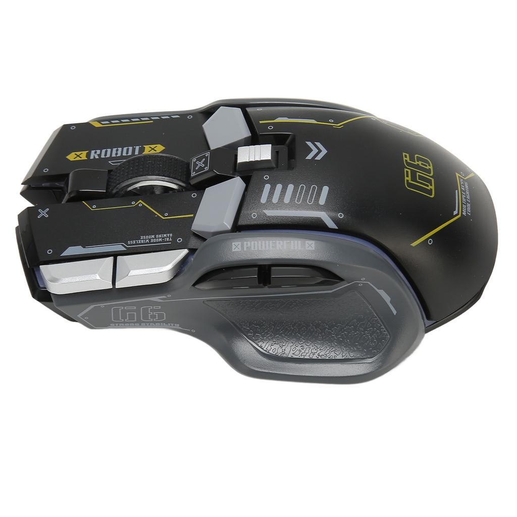 Gaming Mouse 2.4G Wired Bluetooth 3 Mode 5 Adjustable DPI Game Mouse with 11 RGB Light for Windows for Android for IOS