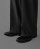 Baulopeulodeogteu Wool Double-Pleat Wide Slacks [Charcoal]