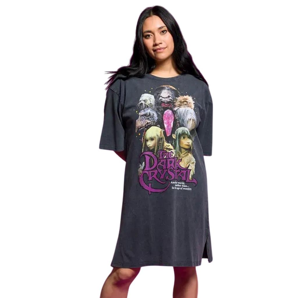 Dark Crystal Womens/Ladies Characters Vintage Wash T-Shirt Dress