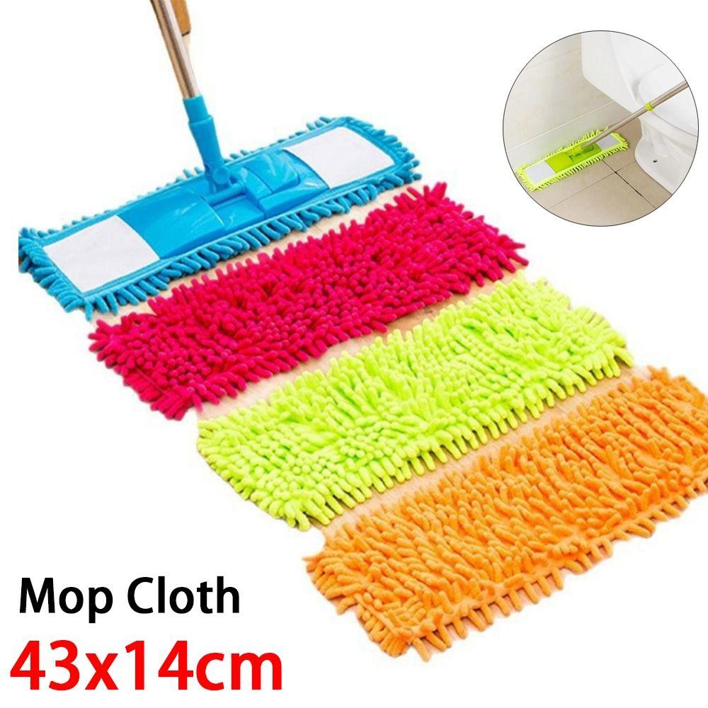 Reusable Coral Velvet Mop Cloth Absorbent Removable Lazy Mop Cloth Thick Washable Mop Accessories