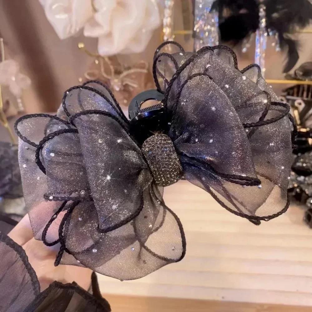 Kobiety Koronkowa Siateczka Motyl Spinki do Włosów Vintage Klips do Włosów Kraby do Włosów Geometryczne Akcesoria do Stylizacji