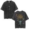 Anime Hunter X Hunter Phantom Troupe Washed Tshirts Hisoka Graphic Print T Shirts Men Women Clothing Cotton Oversized Tee Shirt