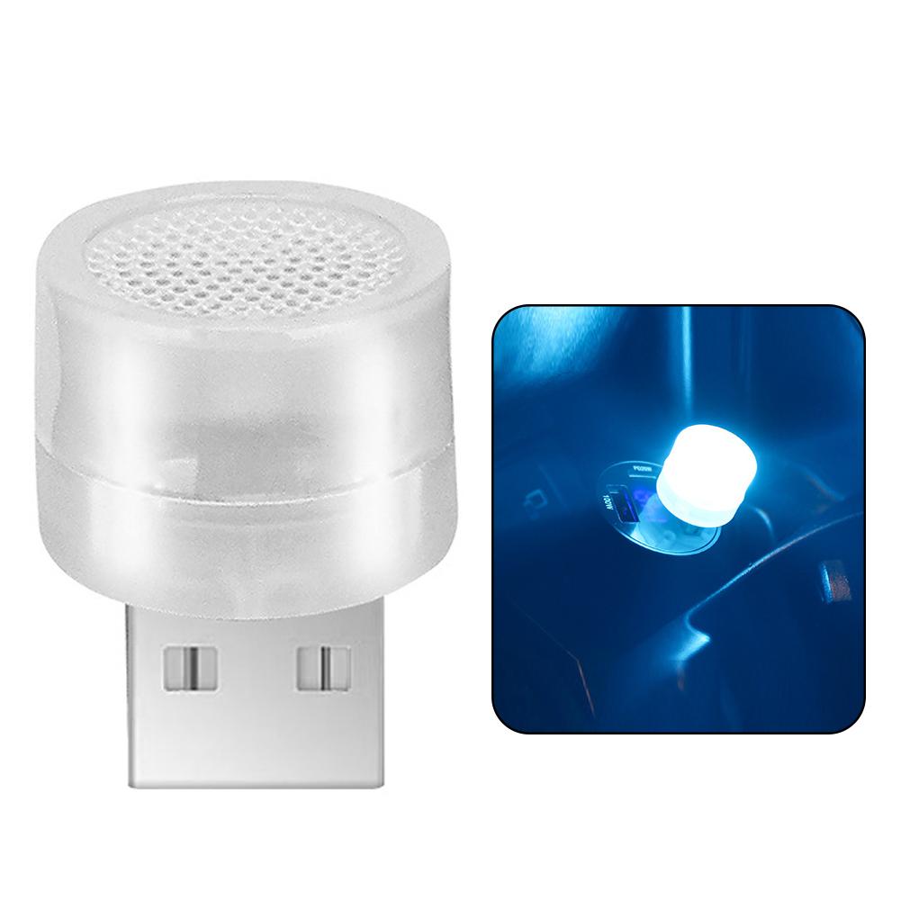 Car Mini USB LED Ambient Light Decorative Atmosphere Lamps for Interior Environment Auto PC Computer Portable Light Plug Play
